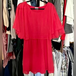 Coral red summer dress size M